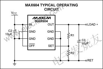 基于DS1859双通道可变电阻和MAX604的补偿稳压器温漂