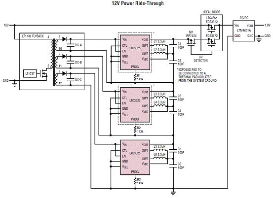 Linear LTCR3625可编程超大电容充电方案