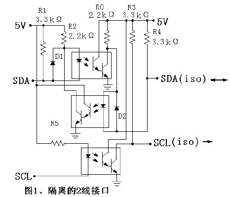 i2c信號(hào)線隔離電路