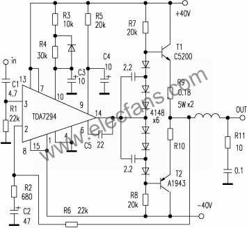 免調試膽味大功率功放電路圖