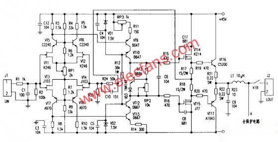 发烧级甲乙类功率放大器的设计