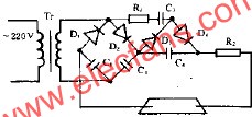 高压工频变压器型电源电路图分析