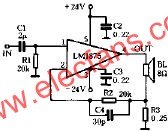采用LM1875的电流反馈型功放电路图