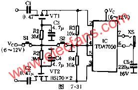 鍵控音量<b class='flag-5'>耳機(jī)</b><b class='flag-5'>放大器</b><b class='flag-5'>電路圖</b>