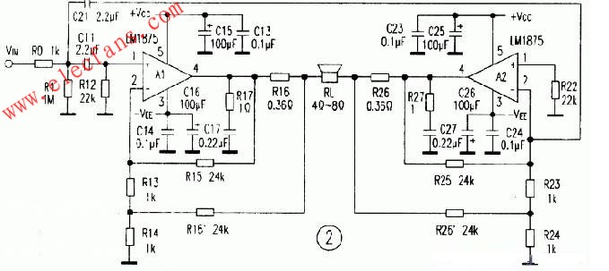 LM1875應用實驗及電流反饋BTL電路設計