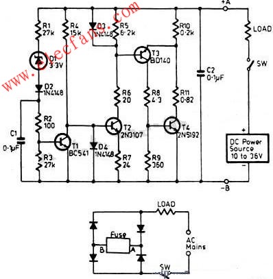 用于過流保護的電子保險電路設計