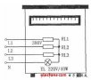 监察三相电热水器缺相用白炽灯