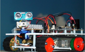 外國牛人DIY超聲波傳感器檢測避障機器人（圖文）
