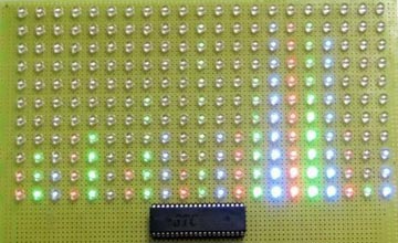 炫彩音乐显示器：一个单片机如何控制231个LED？！