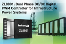 Intersil推出用于密集式基礎設施電源系統的PWM控制器