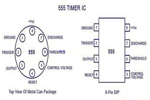 555定時器引腳圖及功能表