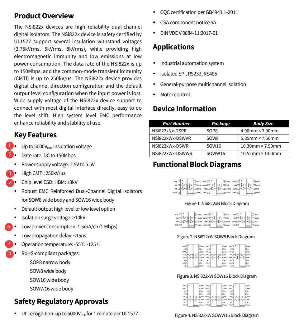 數(shù)字隔離器選型，從讀懂<b class='flag-5'>Datasheet</b>開(kāi)始