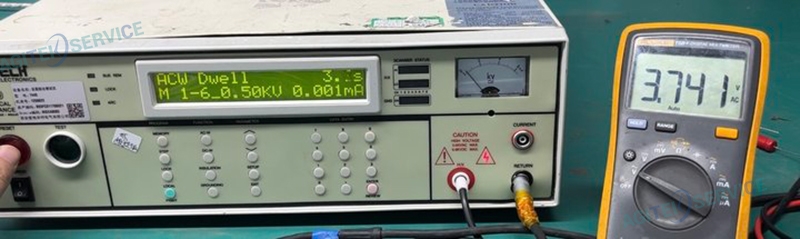 維修安規測試儀7440電壓輸出異常故障
