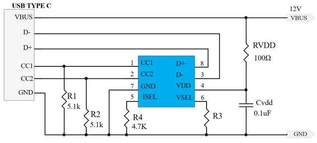 PD<b class='flag-5'>快</b><b class='flag-5'>充電壓</b>誘騙芯片，QC<b class='flag-5'>快</b><b class='flag-5'>充電壓</b>誘騙IC，8腳芯片F(xiàn)S313B封裝CPC8