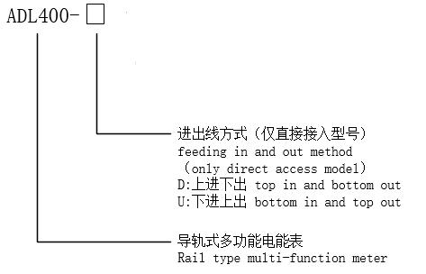 充电桩出口配套用 安科瑞ADL400-D上进下出导轨式多功能电表