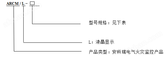 液晶显示光报警电气火灾监测探测器