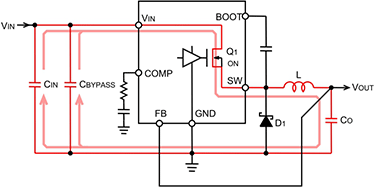 降压型转换器电流路径介绍