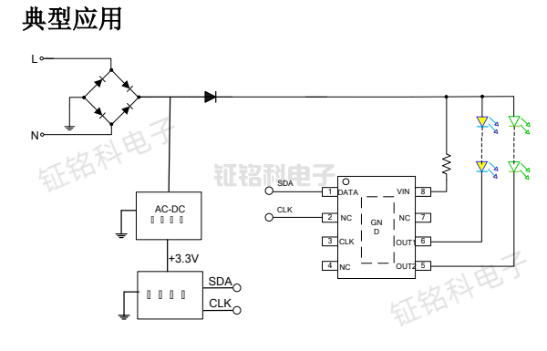 高压2通道IIC协议调光芯片SM2232EGH/SM2182E
