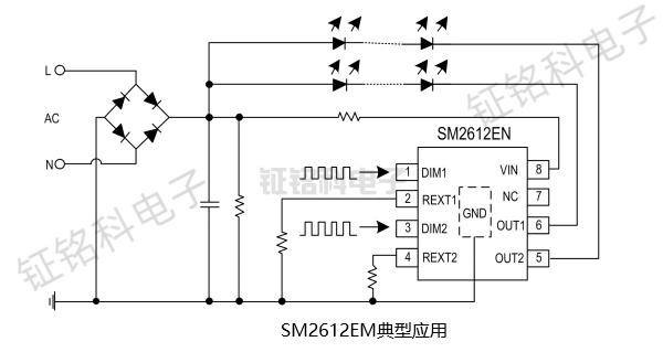 <b class='flag-5'>高壓</b>2<b class='flag-5'>通道</b>PWM轉<b class='flag-5'>模擬</b>協議調光<b class='flag-5'>芯片</b><b class='flag-5'>SM</b>2612EN、<b class='flag-5'>SM</b>2289EM