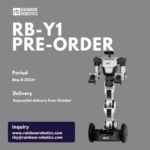 Rainbow Robotics开启移动双臂机器人RB-Y1<b class='flag-5'>预售</b>，售价80000美元