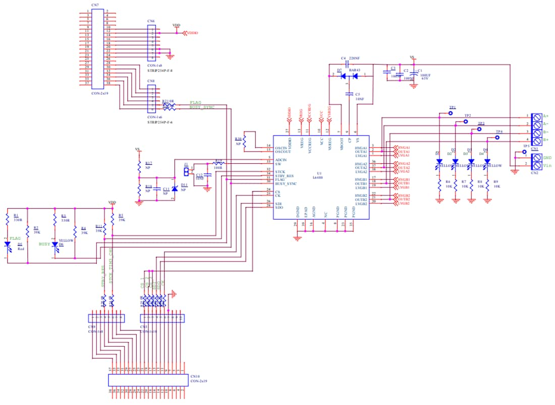 原理圖 - STMicroelectronics EVL6480 步進電機驅動器評估板