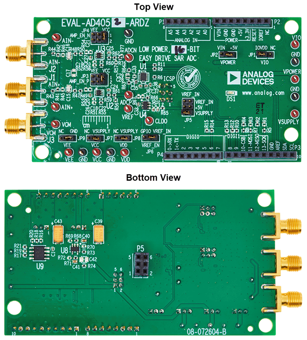 机械图纸 - Analog Devices Inc. EVAL-AD4052-ARDZ评估板（用于AD4052）