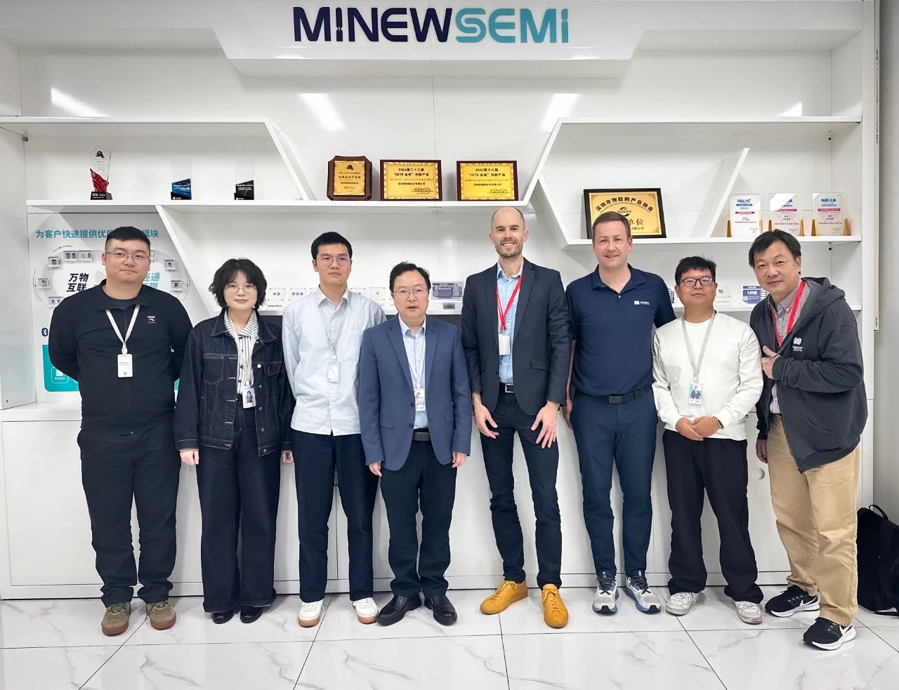 Nordic总部市场一行来访创新微MinewSemi，深化全球营销合作