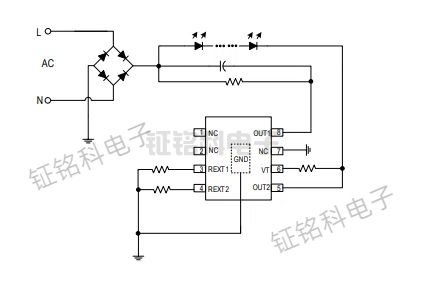 无频闪LED线性恒流控制芯片SM2188EH 满足新ERP 标准