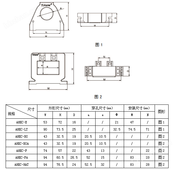 <b class='flag-5'>安科</b><b class='flag-5'>瑞</b>AHKC-BS-DC15V供電 開環式 <b class='flag-5'>霍爾</b><b class='flag-5'>傳感器</b>