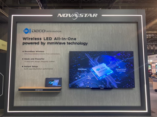 毫米波無線連接LED一體機亮相<b class='flag-5'>ISE2025</b> 加速實現“大、薄、美”