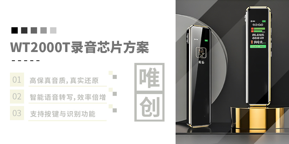<b class='flag-5'>WT2000T</b>專業<b class='flag-5'>錄音</b><b class='flag-5'>芯片</b>：破解普通<b class='flag-5'>錄音</b><b class='flag-5'>設備</b>信息留存、合規安全與遠程協作三大難題”