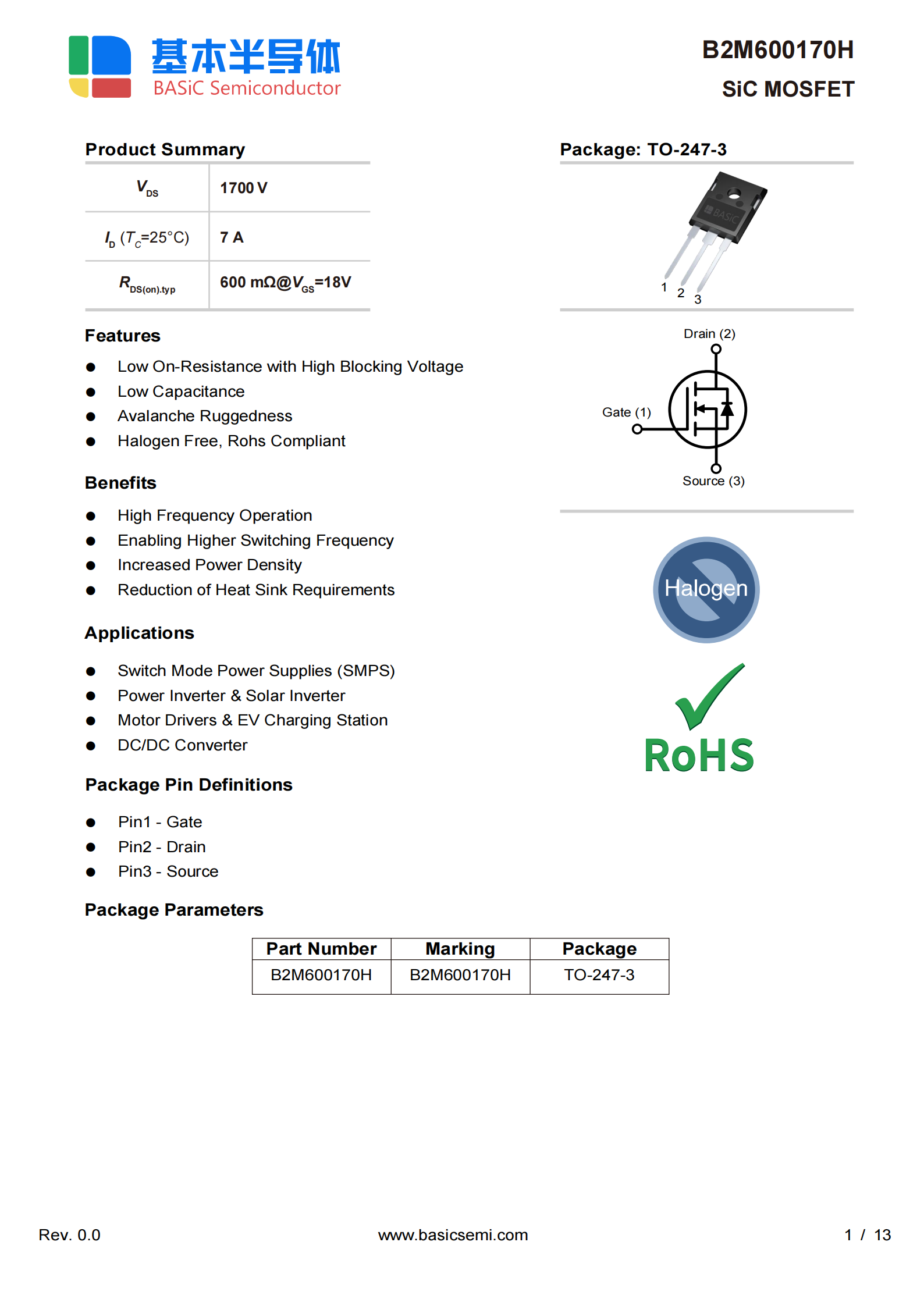國產(chǎn)1700V SiC MOSFET在電力電子輔助電源中的全面進(jìn)口替代方案