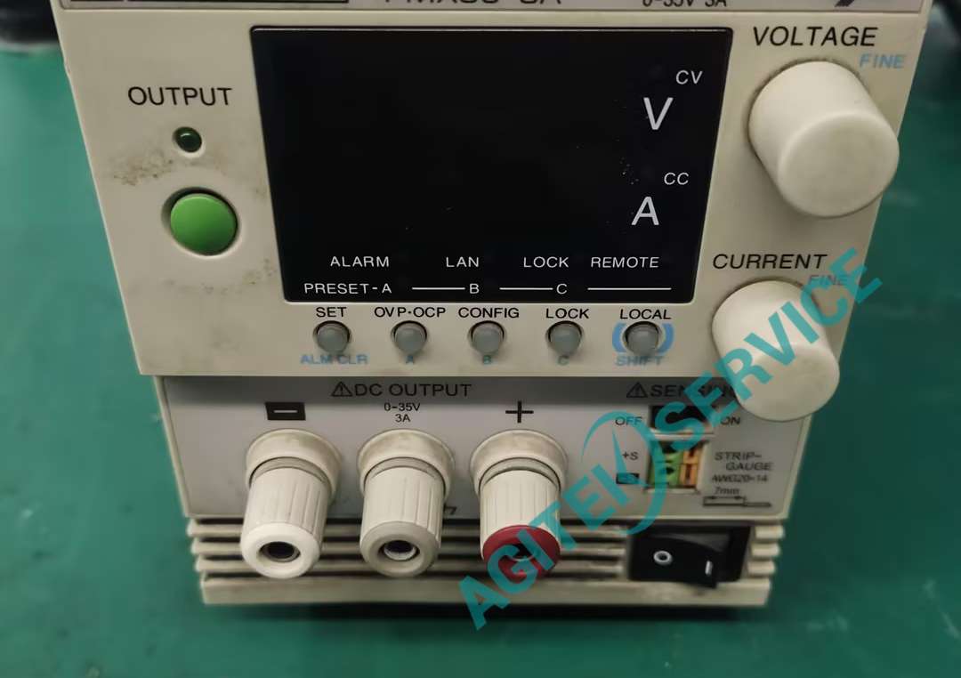 Kikusui菊水PMX35-3A直流可調電源輸出電壓<b class='flag-5'>偏大</b>故障<b class='flag-5'>維修</b>過程