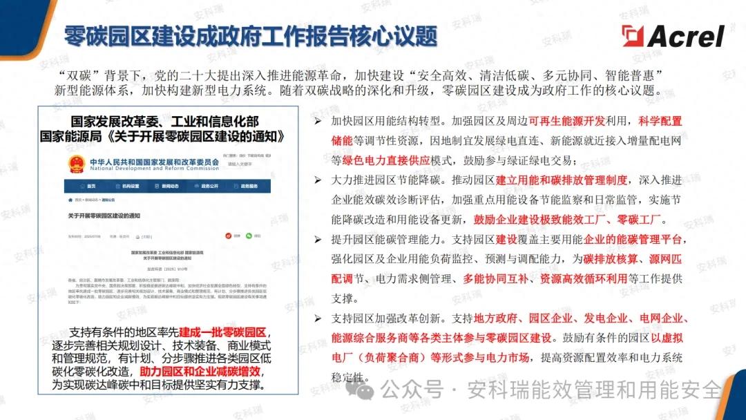 安科瑞零碳園區(qū)解決方案