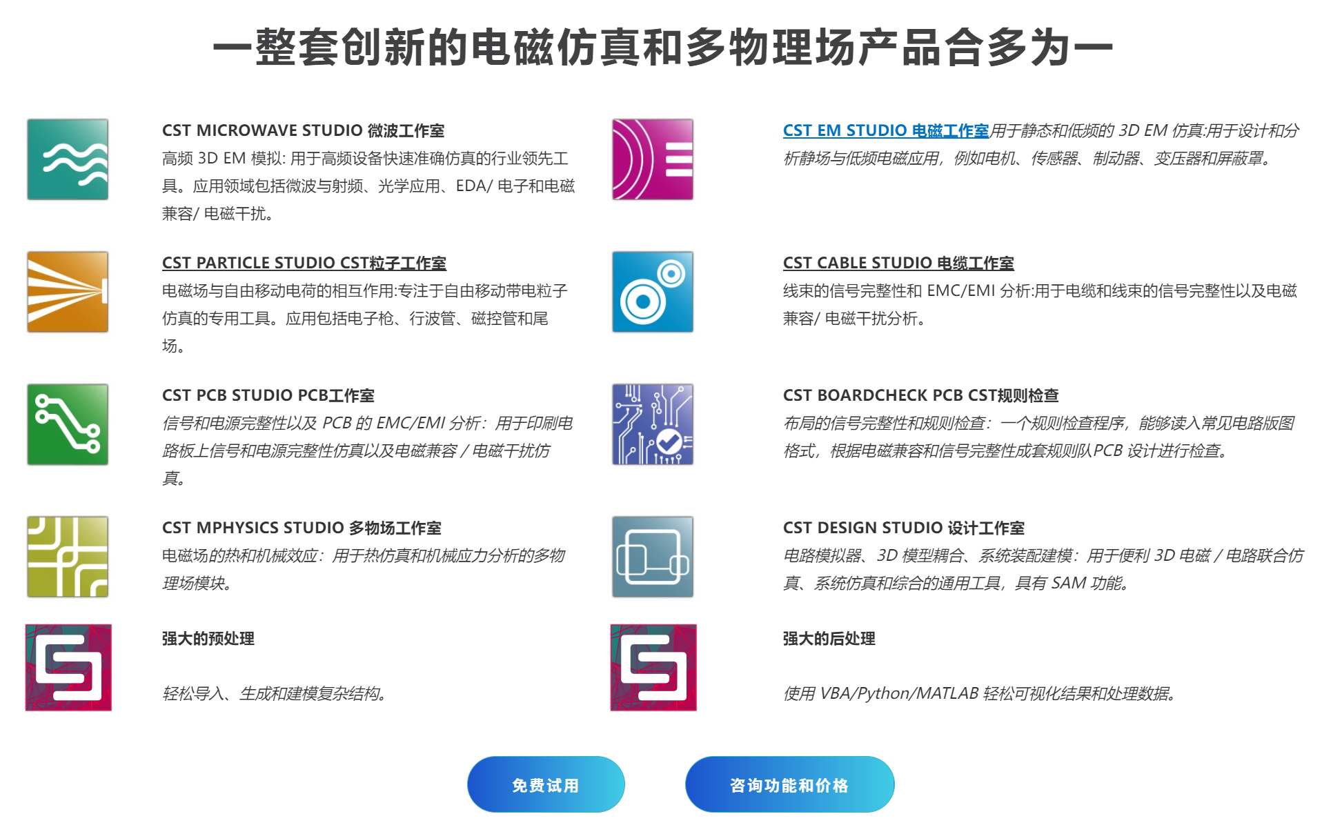 CST Studio Suite里面都有啥？一篇文章看懂不同版本怎么選
