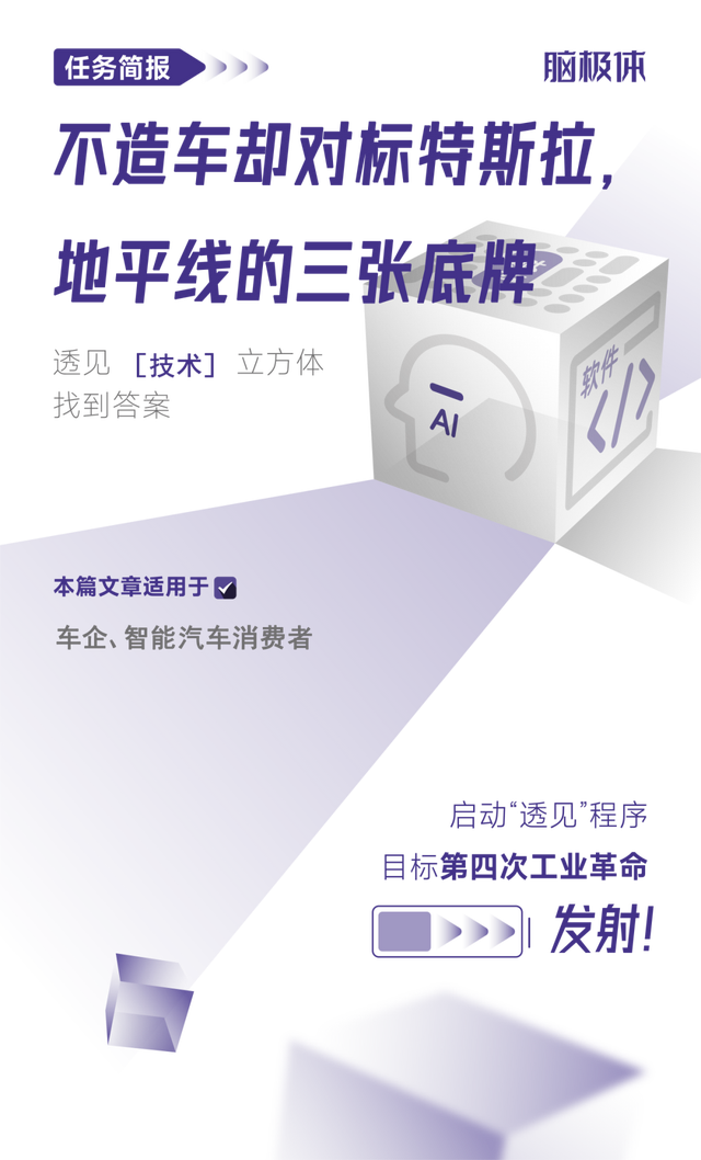 不造车却对标特斯拉,地平线的三张底牌