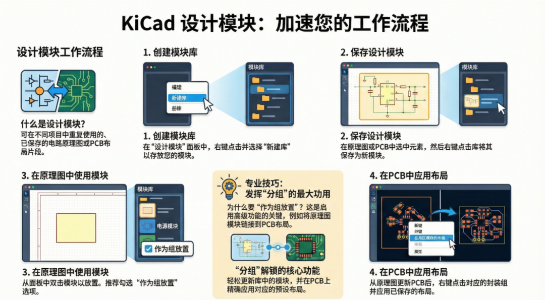 KiCad 10 探秘（一）：PCB Design Blocks 来了！原理图与 Layout 完美联动，告别重复布线