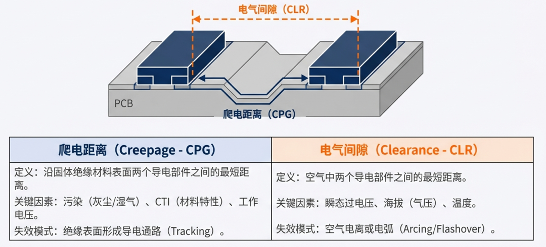 一文读懂电气间隙与爬电距离 · 来龙去脉：设计指南、影响因素、计算方法、案例说明