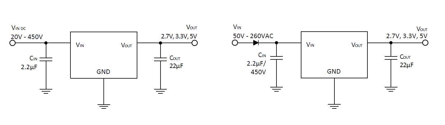 AS2785 AC輸入50-260<b class='flag-5'>V</b>或DC輸入<b class='flag-5'>20-450V</b> 電流<b class='flag-5'>10mA</b>，輸出2.7<b class='flag-5'>V</b>/3.3<b class='flag-5'>V</b>/<b class='flag-5'>5V</b>