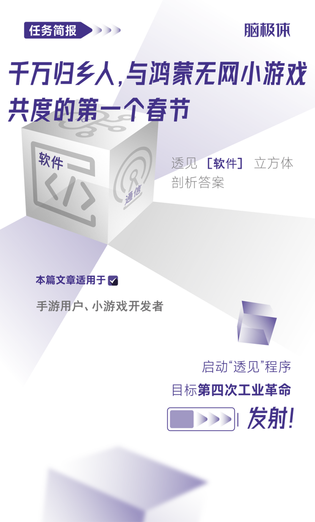 千萬歸鄉(xiāng)人，與鴻蒙無<b class='flag-5'>網(wǎng)</b>小游戲共度的<b class='flag-5'>第一個</b>春節(jié)