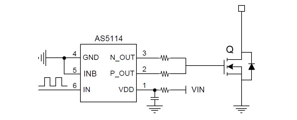 AS5114 電池管理系統(tǒng)、無(wú)鉛設(shè)備、電機(jī)控制、用于距離測(cè)試的激光雷達(dá)驅(qū)動(dòng)器