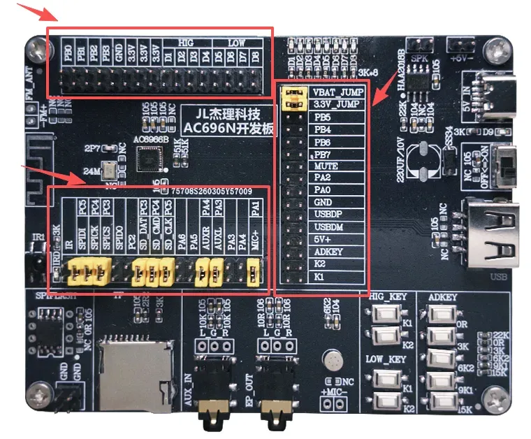 JL杰理AC696N系列开发GPIO使用指南：模式、配置与特殊IO