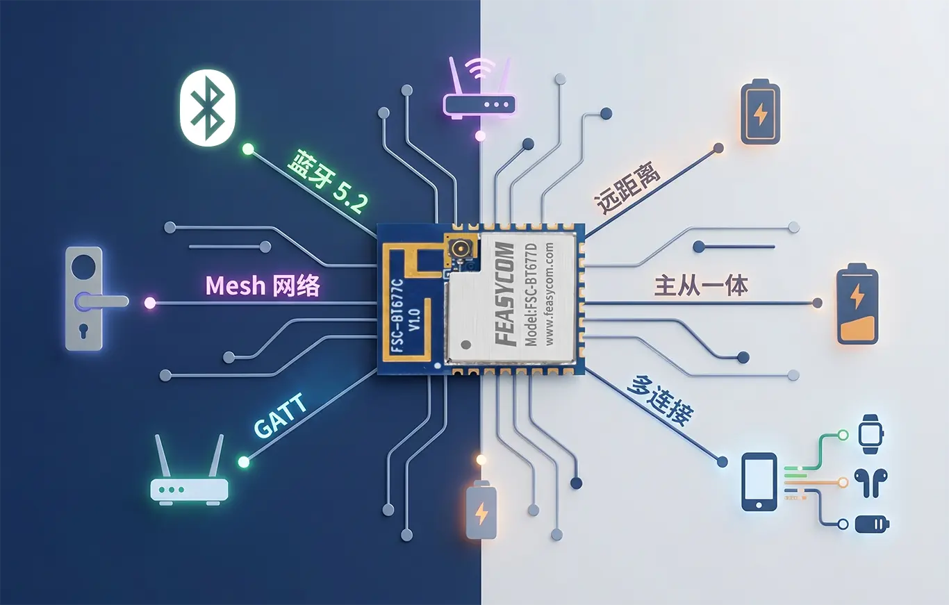 EFR32BG21 BLE 5.2 Mesh 模組：面向智能家居的長距離連接方案