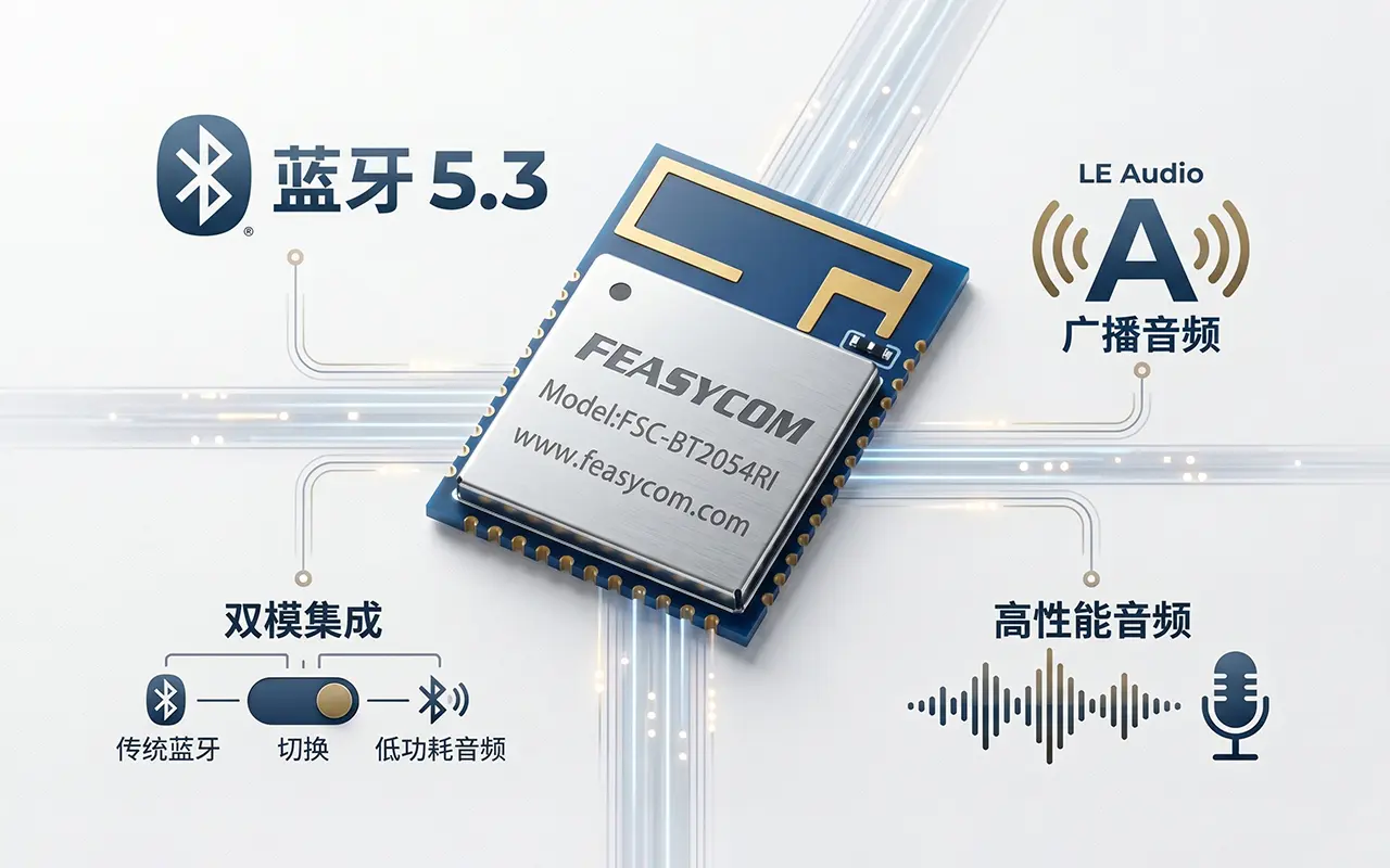 蓝牙 5.3 双模一体，面向车载、智能<b class='flag-5'>音箱</b>及多场景的<b class='flag-5'>经典</b>音频与LE Audio应用