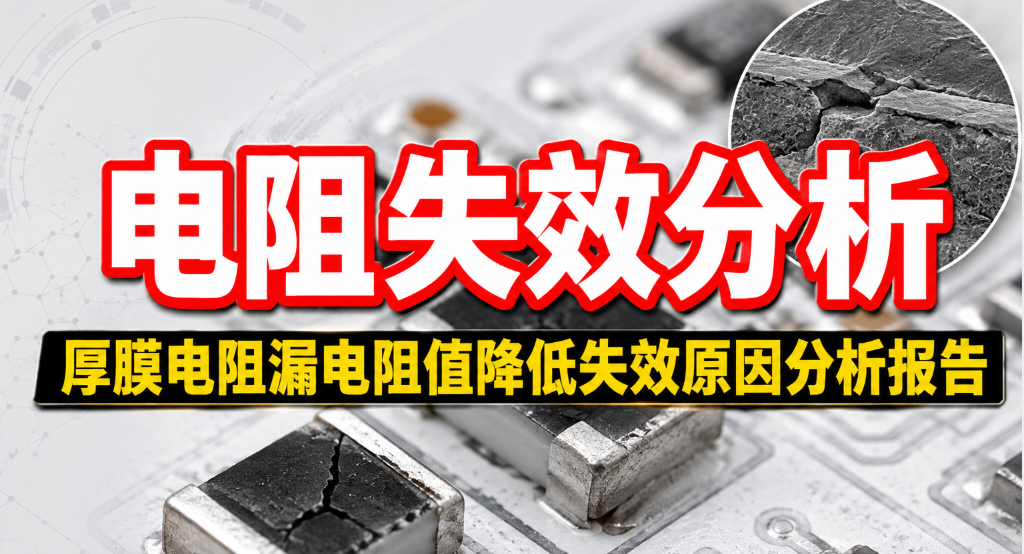 电阻<b class='flag-5'>失效</b><b class='flag-5'>分析</b>：厚膜电阻漏电阻值降低<b class='flag-5'>失效</b>原因<b class='flag-5'>分析</b>报告