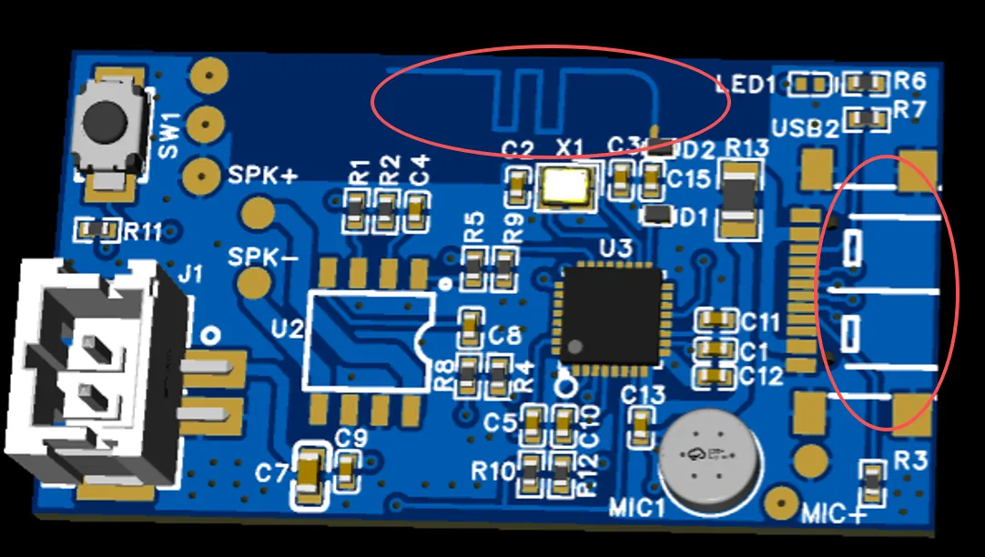 关于杰理AC696N系列PCB设计要点——蓝牙天线与USB接口