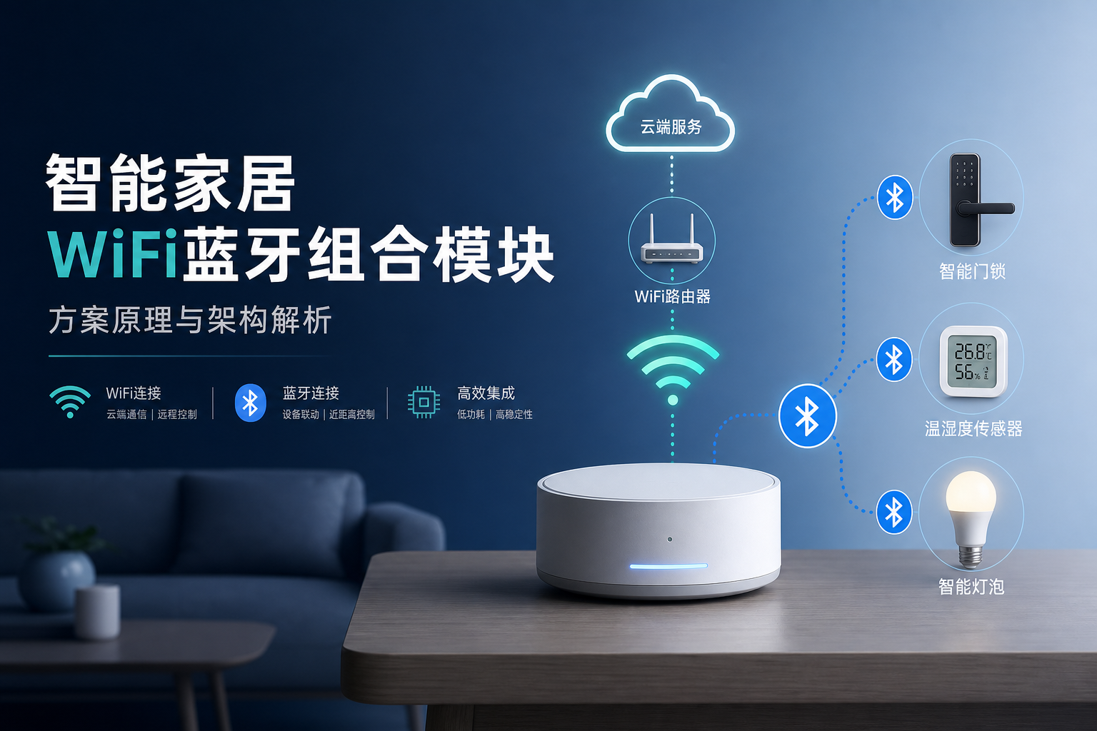WiFi蓝牙模块如何让智能家居真正