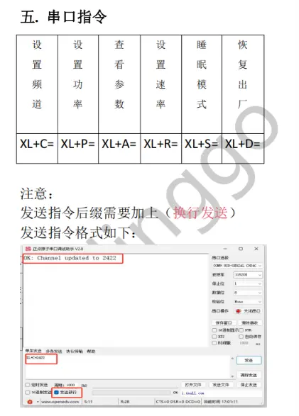 -99dBm 高灵敏 远距离射频 XL2417D透传模组