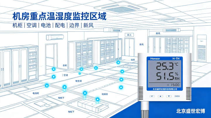 <b class='flag-5'>机房</b>无盲区<b class='flag-5'>温湿度</b>监控布点规划及<b class='flag-5'>传感器</b>选型设计方案