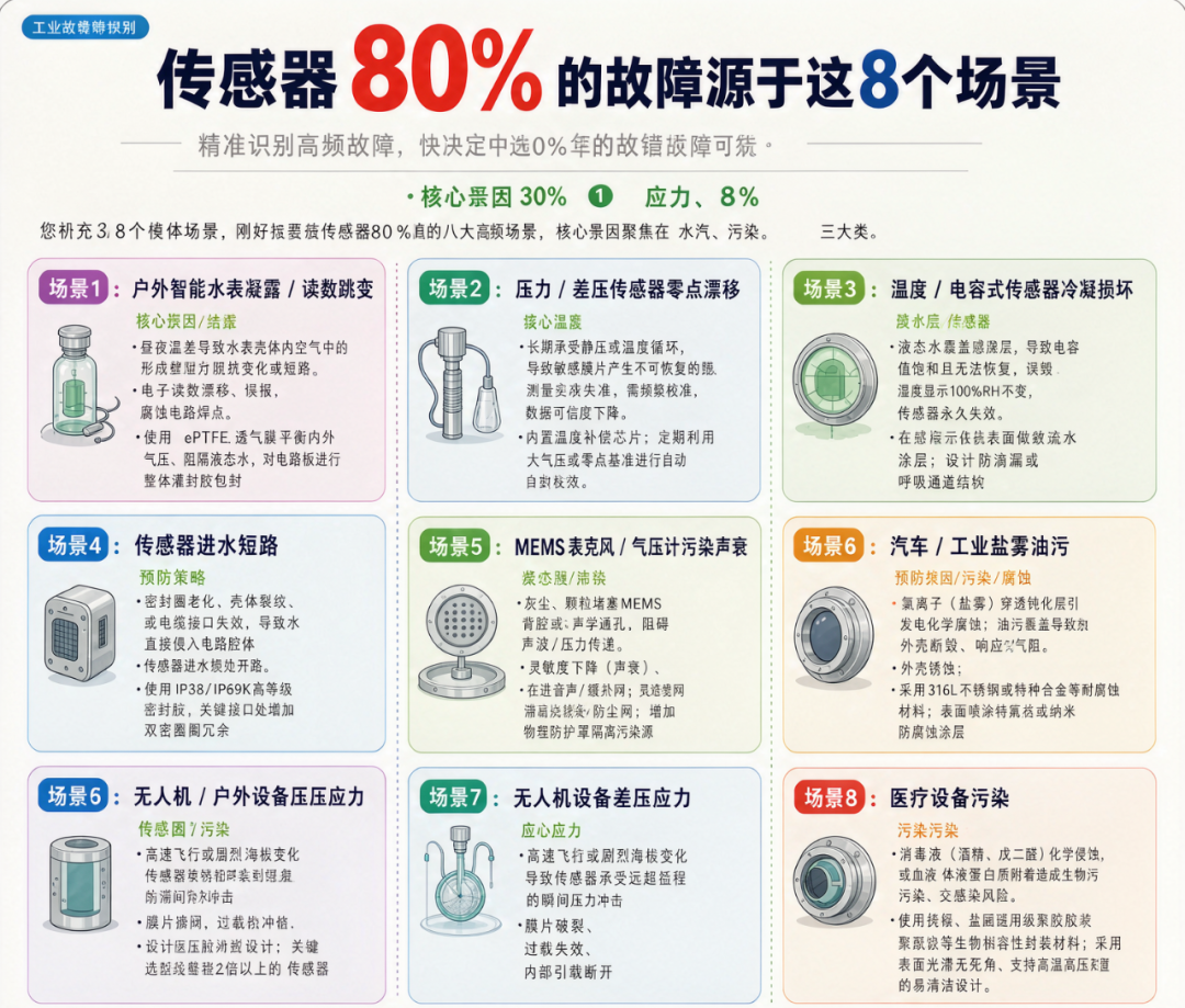 一文说透：传感器80%的故障源于这8个场景，防水透气膜如何破解？